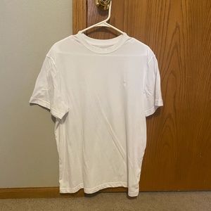 American Eagle Solid White T-Shirt